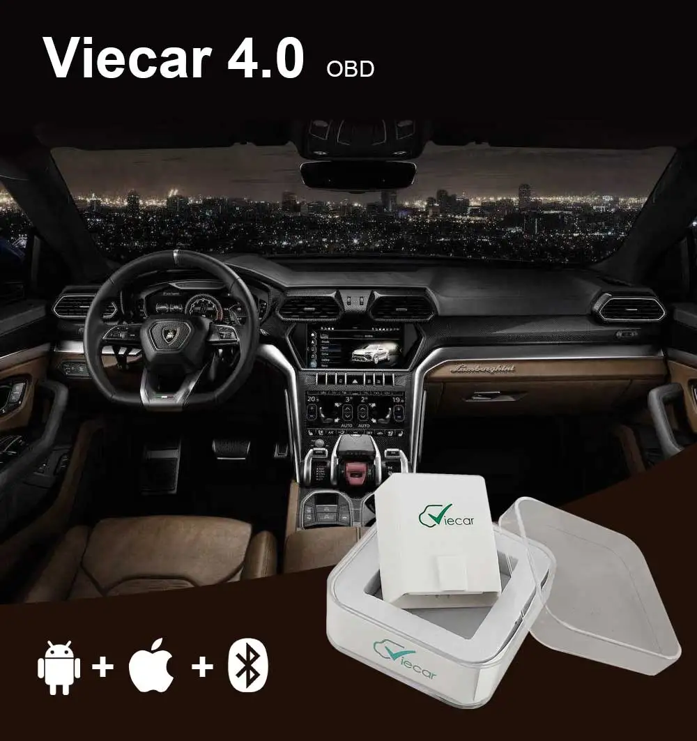 Viecar ELM 327 V1.5 PIC18F25K80 OBD 2 Bluetooth 4,0 для Android/IOS/PC OBD OBD2 Автомобильный сканер для диагностики авто инструмент elm327 v1.5