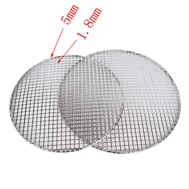 Stainless Steel Barbecue Grill Circular Grid Mesh Crystal Mud Round Mesh LC