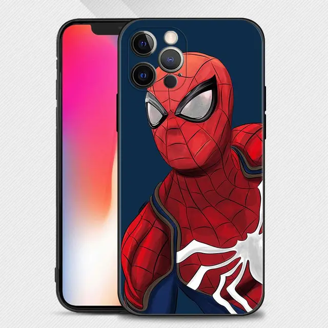 Phone Case For Apple iPhone 13 12 11 Pro Max 13 12 Mini XS Max XR X 7 8 Plus 6 6S SE 2020 Cover Spiderman iron Man Marvel B12