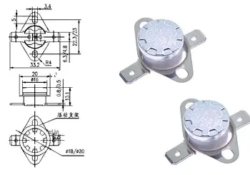 

MIX General Used Normally Closed KSD301 Temperature Sensor Switch 250V 10A