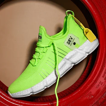 

Summer Mesh Fashion Sneakers Men Casual Shoes Lace-up Light Shoes Men Breathable Walking Footwear Trend Zapatillas Hombre 39-46