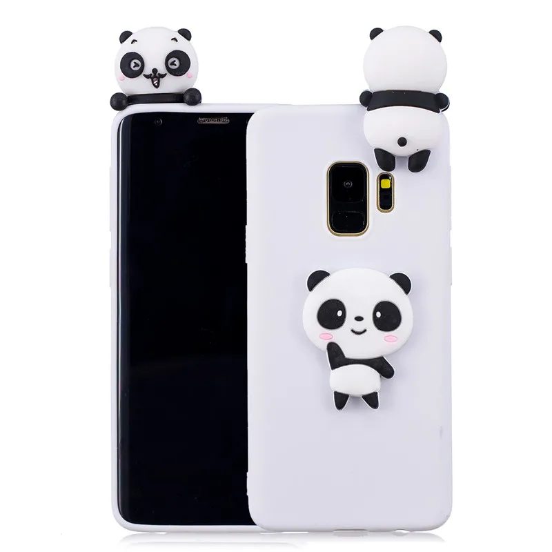 Мягкий 3D чехол с единорогом пандой КАКТУСОМ для Samsung Note10 S8 S9 S10 S20 Plus Ultra S7 Edge A10 A20 A20E