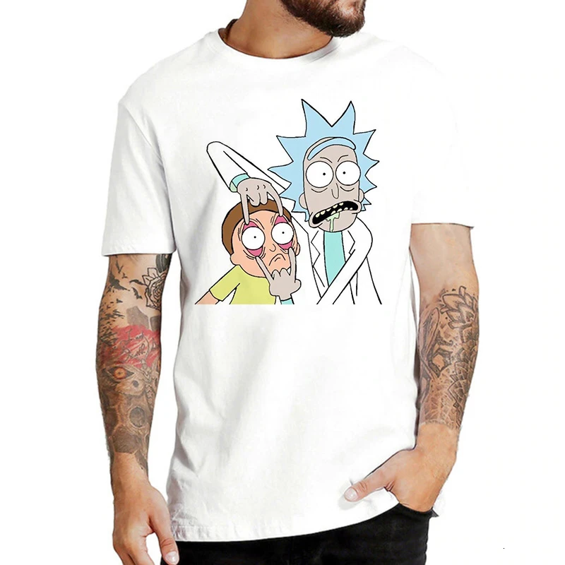 Футболка с забавным рисунком Рика и Морти, для мужчин и женщин, Harajuku, Ricky N marty Ullzang, футболка с графическим рисунком 90 s, футболки для женщин и мужчин - Цвет: 624