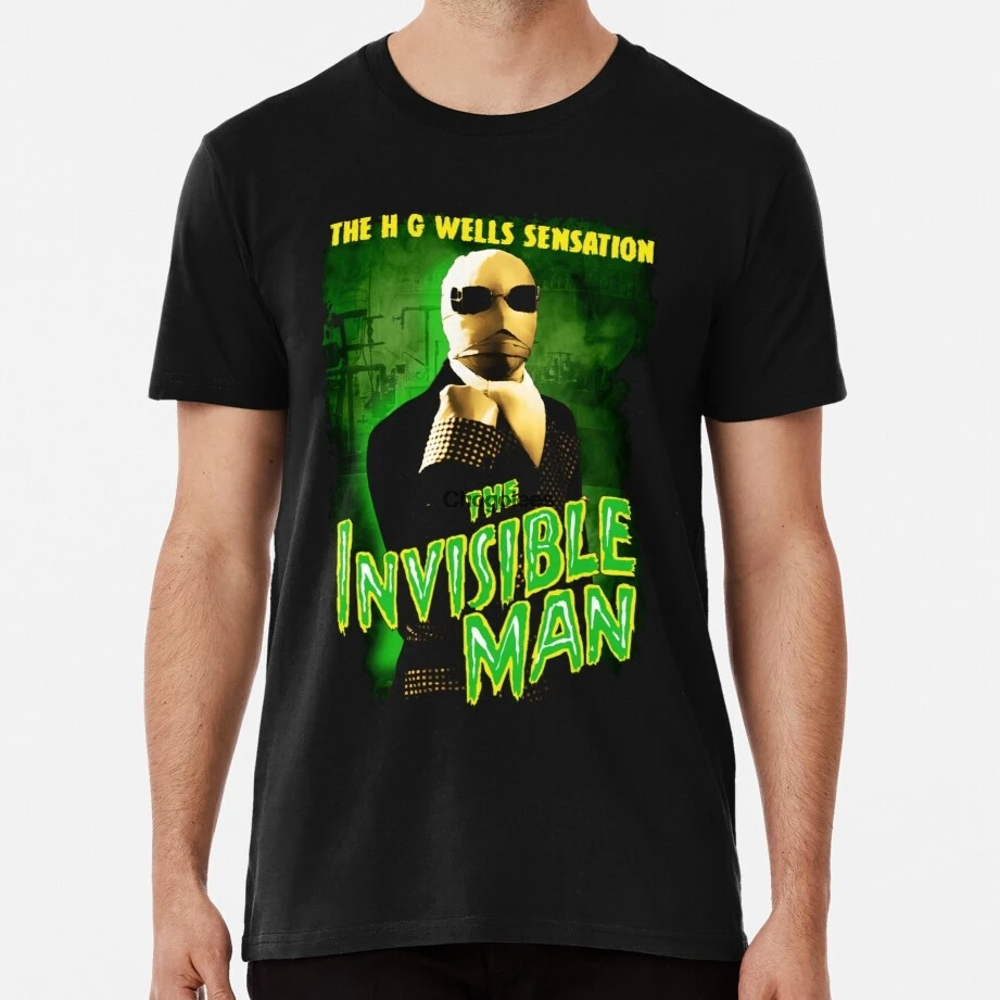Мужская футболка H G Wells The Invisible Man Movie для женщин и мужчин | одежда