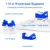 AMPCOM (UL Listed) CAT5e/ CAT6 Tool Less Keystone Jack, RJ45 Self-Locking Keystone Module Adapter No Punch-Down Tool Couplers
