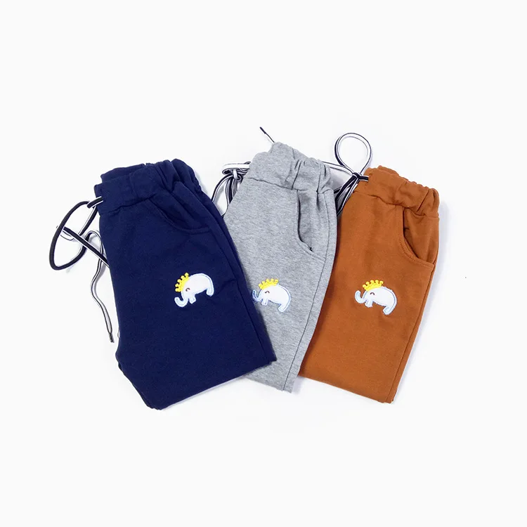 Autumn New Style Men And Women Children Sweatpants Korean-style CHILDREN'S Sport Pants Stretch Cotton Long Pants