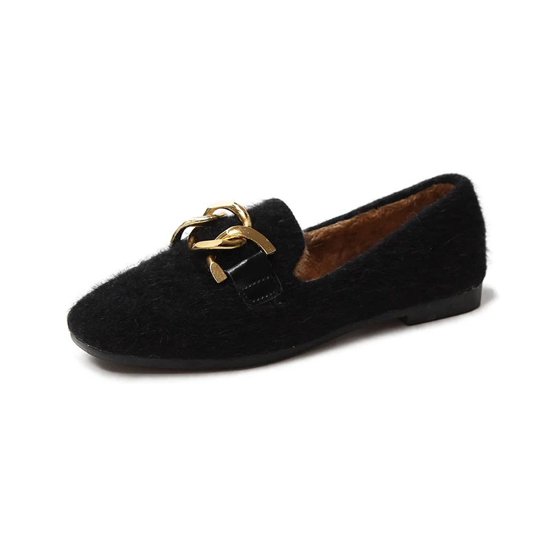 Женская обувь на плоской подошве с теплым мехом zapatos mujer женская повседневная