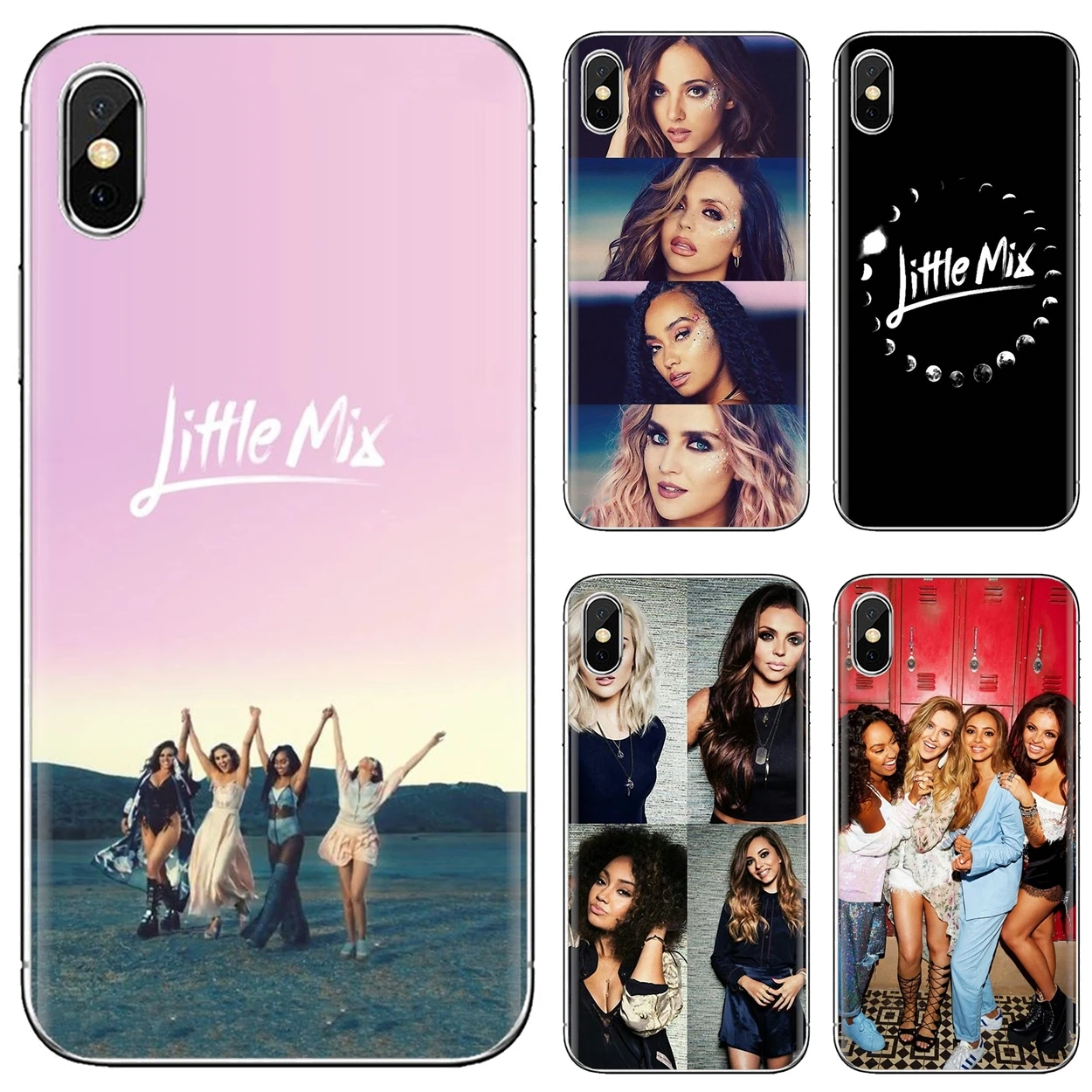 Мягкий чехол для iPhone iPod Touch 11 12 Pro 4 4S 5 5S SE 5C 6 6S 7 8 X XR XS Plus Max 2020 с изображением Little Mix |