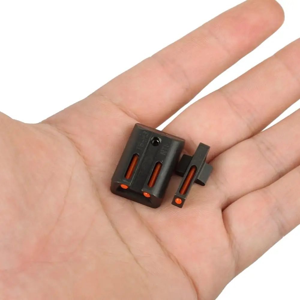 Goede Colt 1911 Glasvezel Voor Achter Sight Set Rood Groen Sight voor CUT. 270. 450 Pistool M1911