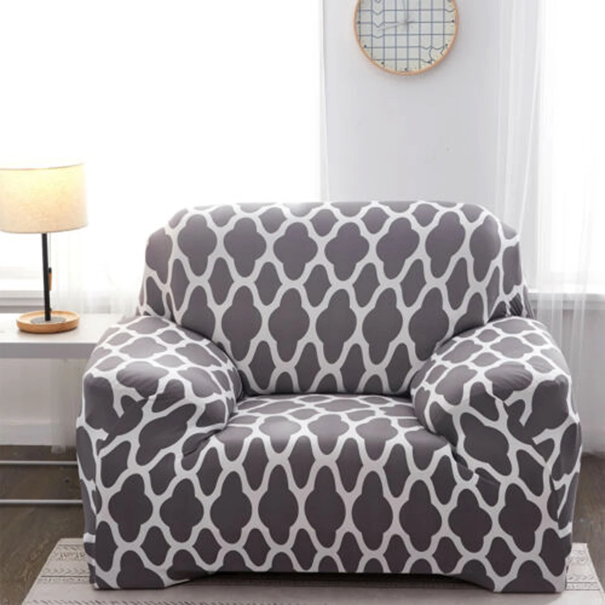 Sofa Cover Modern  Elastic Polyester Couch Cover Stretch Armchair Cover Sofa Protector with Printing Pattern Furniture Protector
