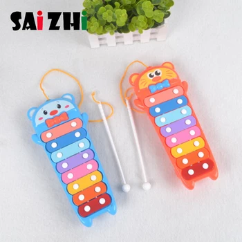 

Saizhi Baby Animal Xylophon Toys Children Early Musical Instrument Hand knock Music Instruments Piano Baby Educational Toys Gift