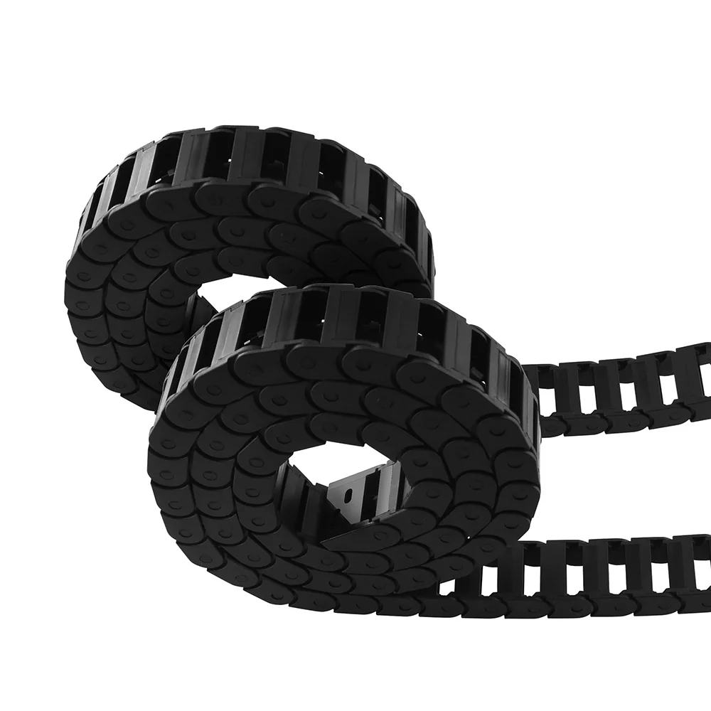 Cable Chains 7x7 7X15 10x10 10x20 10x30 10x40mm Bridge Type Non-Opening Plastic Towline Transmission Drag Chain for Machine