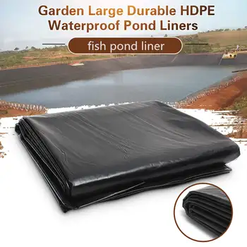 

4 Size Black Fish Pond Liner Cloth Home Garden Pool Reinforced HDPE Heavy Landscaping Pool Pond Waterproof Liner Cloth New