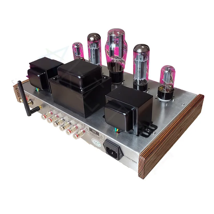 musical instrument amplifiers Laochen EL34 Class A Tube Amplifier Pure Pre-Amp Hifi Fever Home Theatre Audio Amplifier with Bluetooth 5.0 instrument amplifier