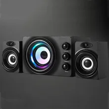 Q2 Bluetooth светодиодный мигающий светильник, стерео бас, компьютерный USB динамик, ПК, деревянный динамик, s TF карта, USB флеш-накопитель, 3D сабвуфер