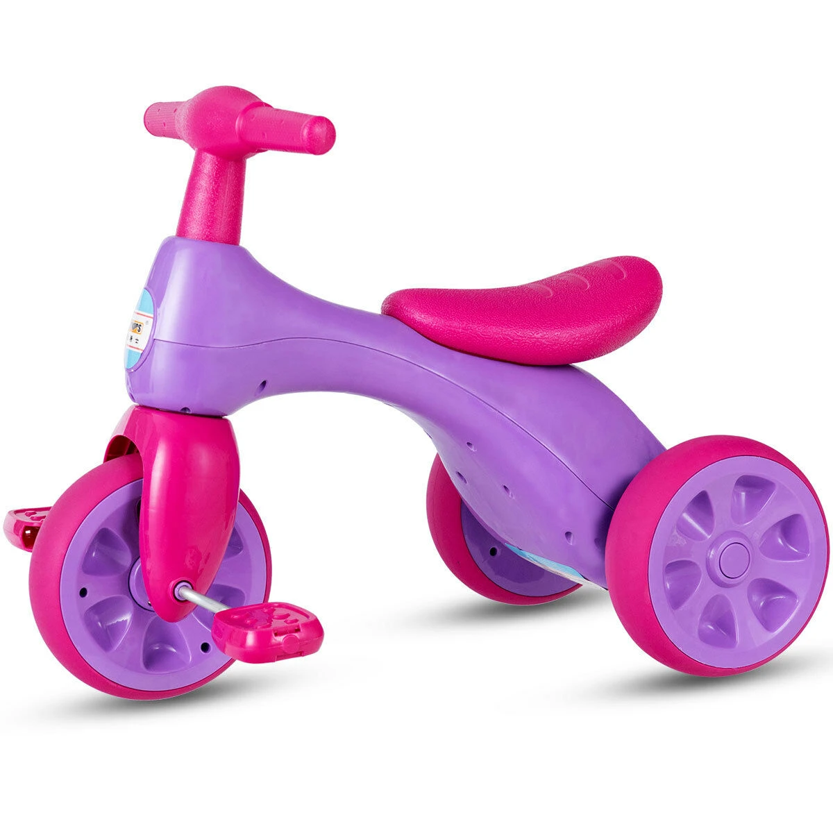 Triciclo 2 en 1 para bicicleta de entrenamiento de equilibrio, juguete, color rosa|Coches para montarse| - AliExpress