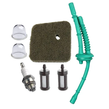 

Air Filter + Fuel Line Filter-Primer Bulb For Stihl Fs38 Fs45 Fs46 Fs55 Km55 Hl45 Fs45L Fs45C Fs46C Km55C Km55R Km55Rc String Tr