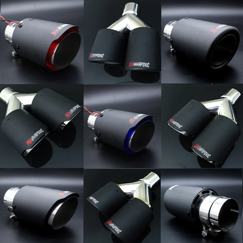 

Car exhaust pipe Scorpio carbon fiber tail throat modified large diameter silencer