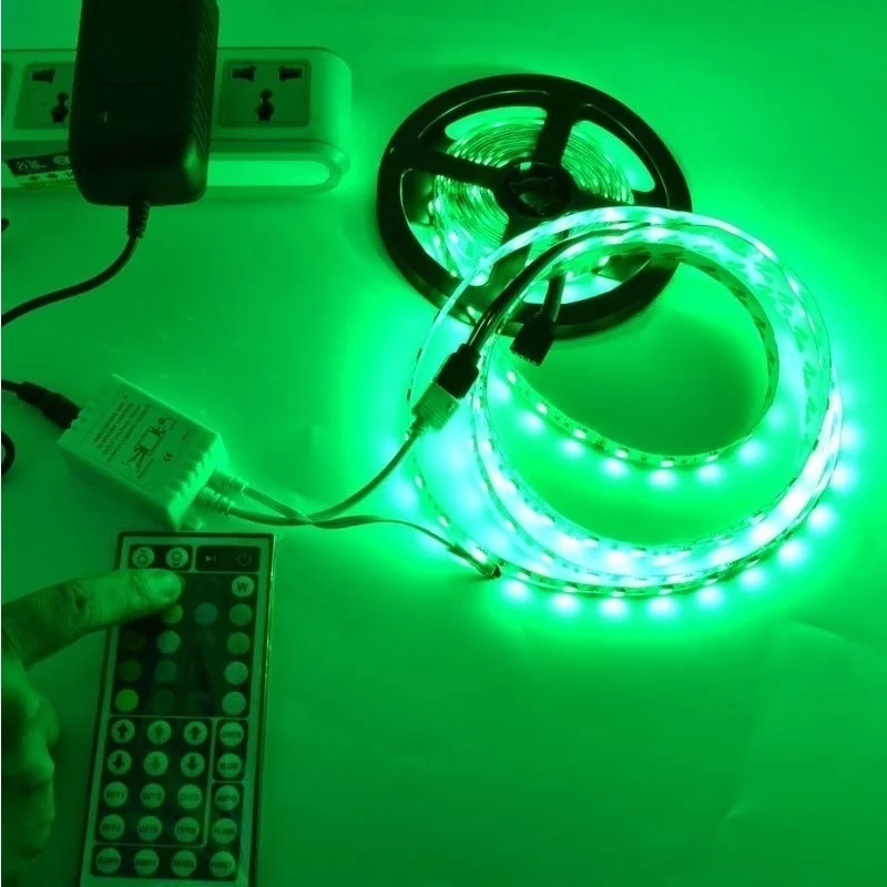 44Key RGB ИК-пульт дистанционного управления+ 5/4/3/2M Светодиодные ленты 60 светодиодный s/M RGB Светодиодные ленты светильник 2835 гибкий светильник ing затягивающая лента