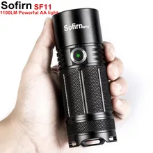 Sofirn SF11 power ful 6 Режимы светодиодный фонарик тактический фонарь качественный фонарь XPL 1100lm светодиодный фонарь высокой мощности лампа-индикатор мощности