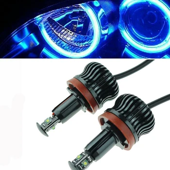 

Aluminum Angel Eye bulb Super bright Car Auto Blue H8 LED Marker Halo Ring