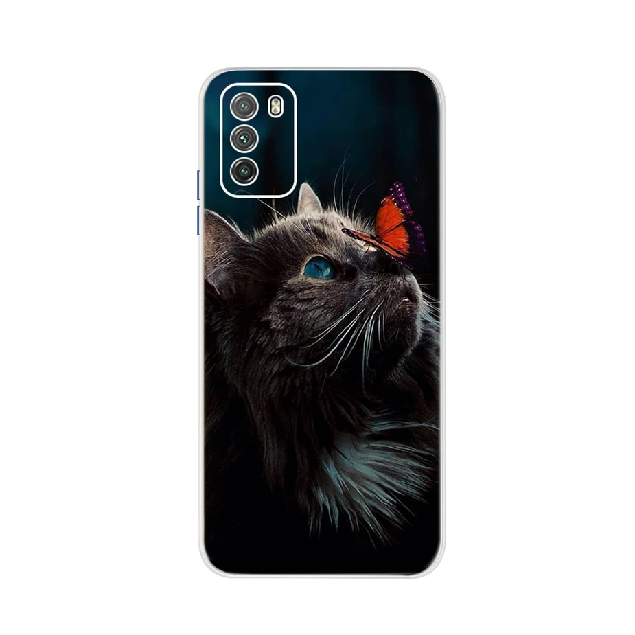 xiaomi leather case cosmos blue For Xiaomi Poco M3 Case Cute Painted Cover Case For Xiaomi Poco M3 Soft TPU Fundas 6.53'' Full Cover Coque PocoM3 Bumper Housing xiaomi leather case hard Cases For Xiaomi