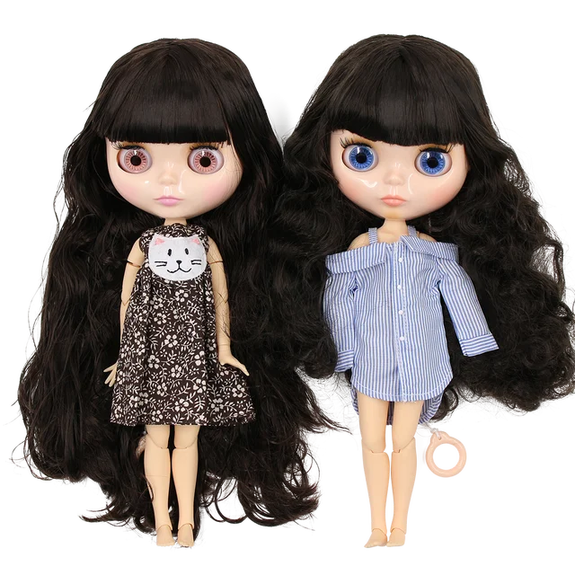 ICY DBS Blyth doll 1/6 bjd toy natural skin shiny face short hair white skin tan skin joint body 30cm girls gift anime girls 2