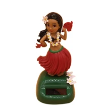 Автомобильное солнечное украшение, гавайская Солнечная травяная юбка, украшение интерьера автомобиля, товары для интерьера, декомпрессионное украшение приборной панели