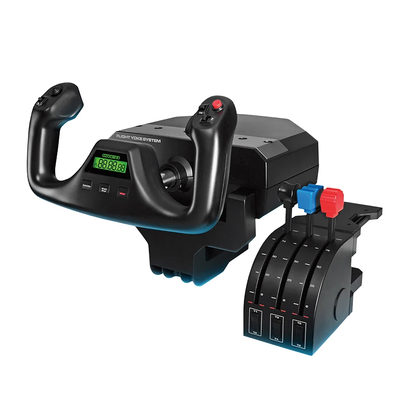 

Flight Yoke System Only Joystick And Throttle Quadrant Simulation Controller