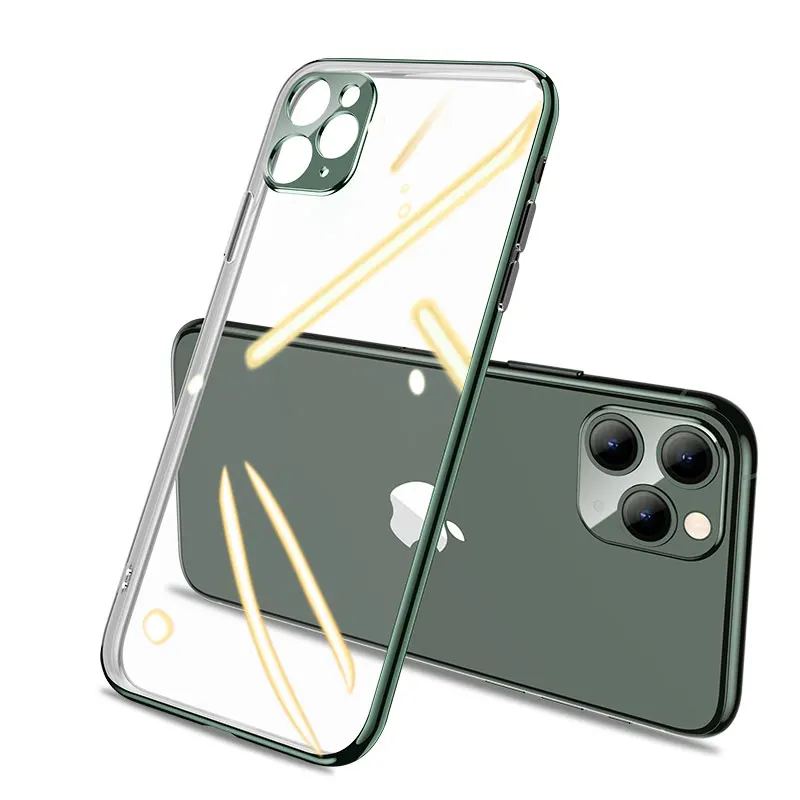 Роскошный брендовый Прозрачный чехол для телефона Apple iPhone 11 Pro Max SE 2 2020 SE2 XR X XS 8 7