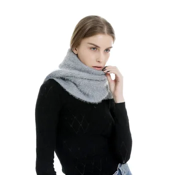 

Women Autumn Winter Long Fake Mink Hair Scarf