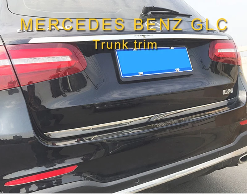 Gelinsi для Mercedes Benz GLC- автомобильный Стайлинг задний багажник декоративная крышка рамка отделка наклейка хромированные внешние аксессуары