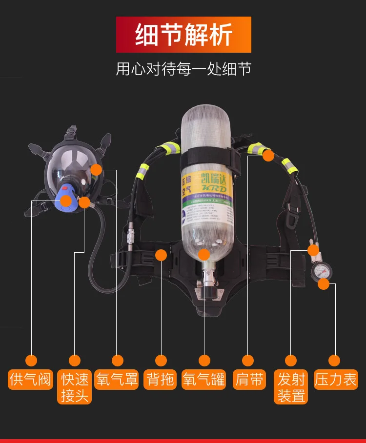 Цилиндр из углеродного волокна SCBA от F DIRECT MAKER 3 л|bottle pop|bottle oxygenbottle keychain |