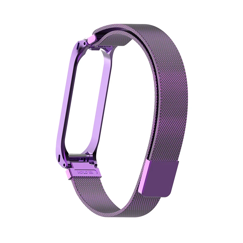 AKGLEADER For Xiaomi Miband 4 Milanese Loop Strap Stainless Steel Wrist Bracelet For Xiaomi Mi Band 4 Newest Miband 4 Straps