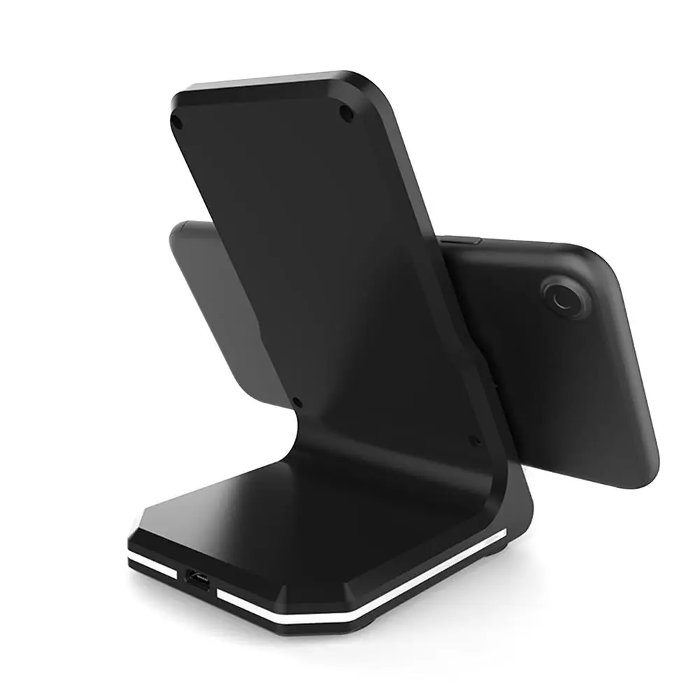 Qi Беспроводное быстрое зарядное устройство держатель телефона для IPhone X планшета