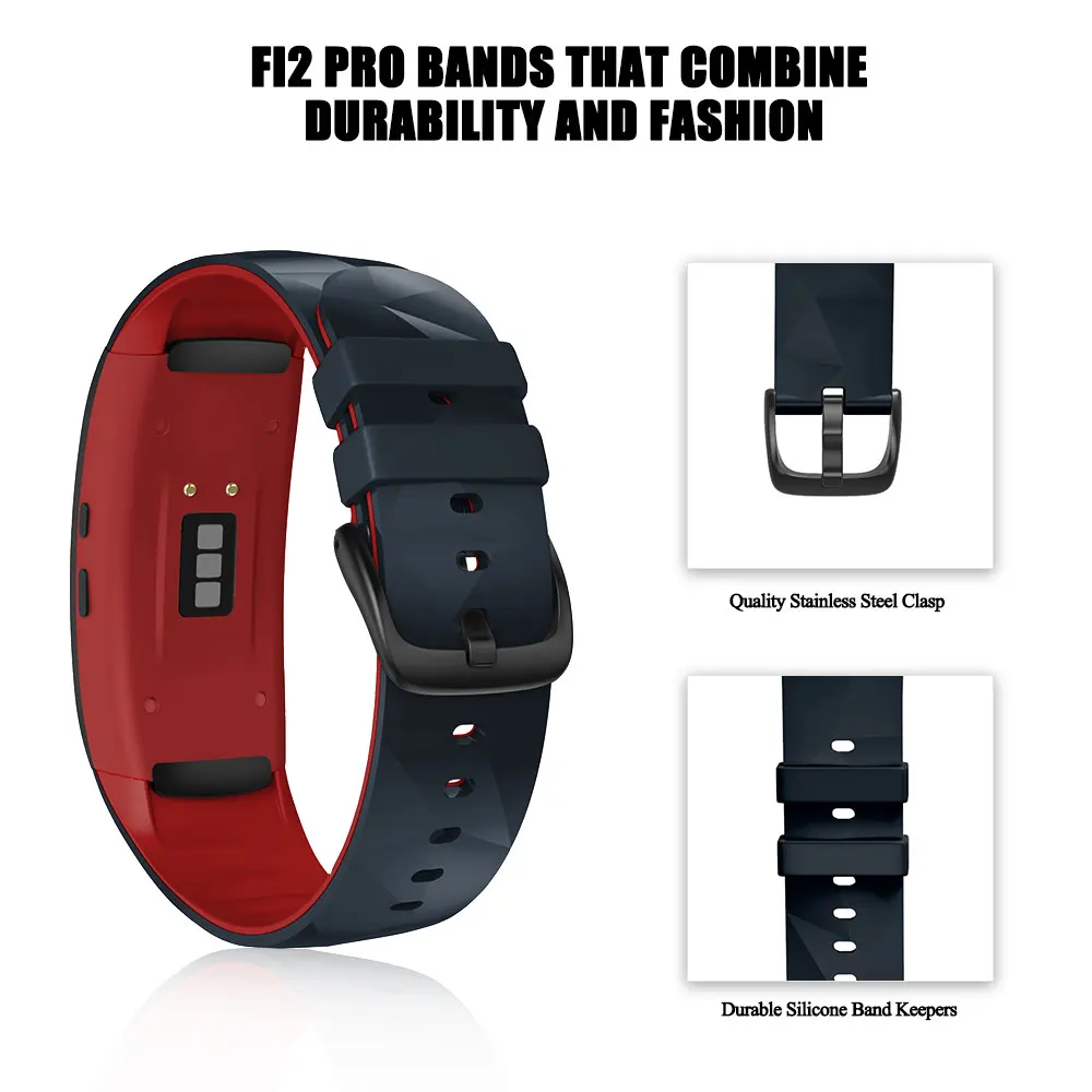Soft Silicone Replacement Band Sport Strap For Samsung Gear Fit2 Pro Fitness New 