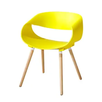 

Nordic fashion modern plastic chair creative lounge chair solid wood coffee chair