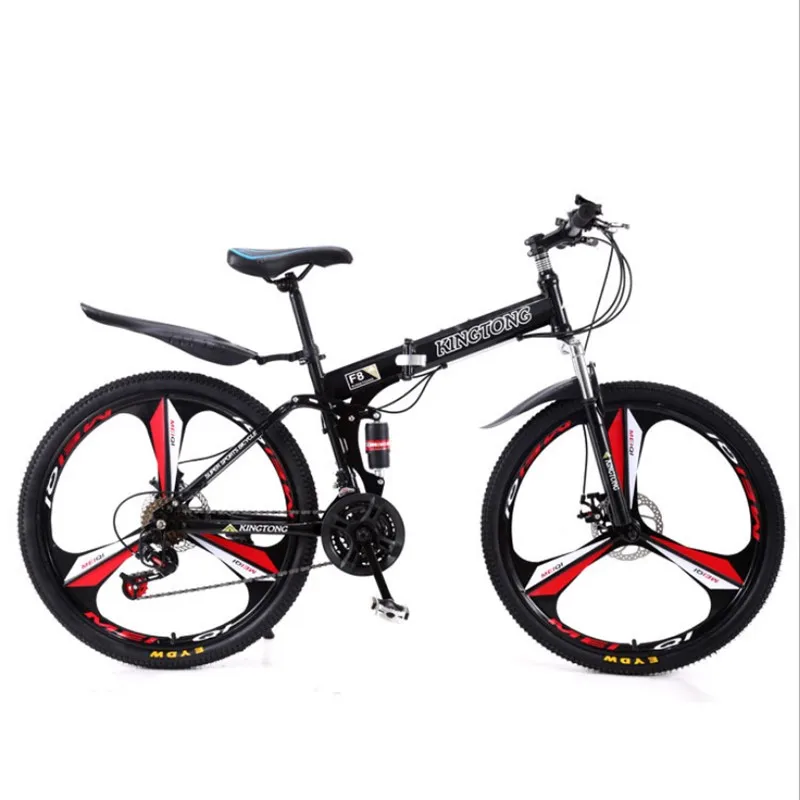 26 inch folding mountain bike city comfortable student variable speed cross country double shock absorption disc brake bikeG8968