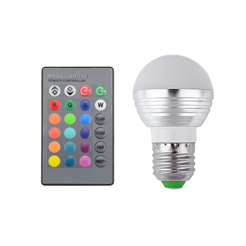 E27 E14 светодиодный Беспроводной свет лампы bluetooth Динамик RGB игровая лампа+ пульт дистанционного управления KP9 светодиодный RGB лампа AC110V 220V 5 Вт светодиодный RGB Светодиодный точечный светильник