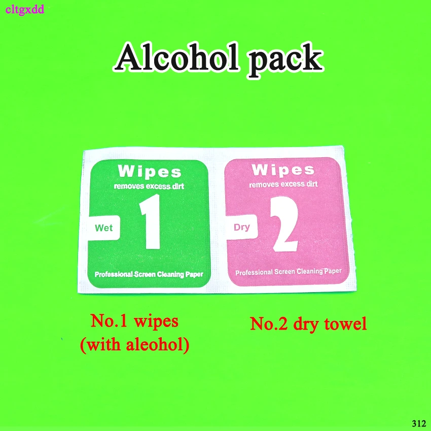 Tempered Glass Camera Lens Phone Screen Dust Removal Dry Wet Cleaning Wipes Paper tools Set alcohol pack for iPhone 5 6 7 8 X | Дом и сад