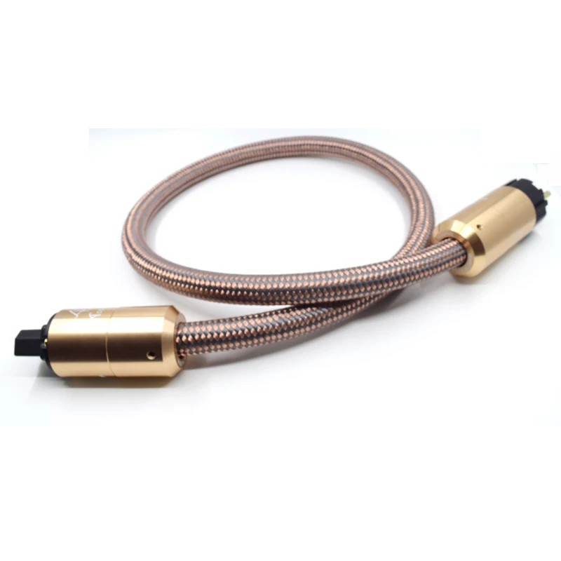HIFI Audio fever OFC power cord EU cable hifi standard audio CD amplifier amp plug AC Power | Электроника