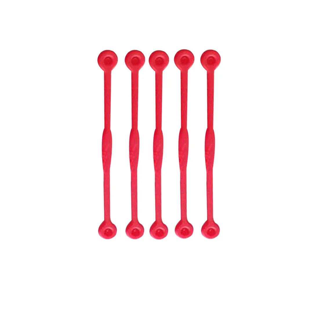 5 шт. силиконовые аксессуары амортизатор струны прочные игрушки для игр на открытом воздухе спортивный Длинный крючок портативный Сквош Теннисная ракетка демпфер - Цвет: Красный