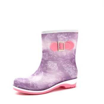 

Women's Ankle Rain Boots Waterproof Lightweight Rain Shoes for Ladies