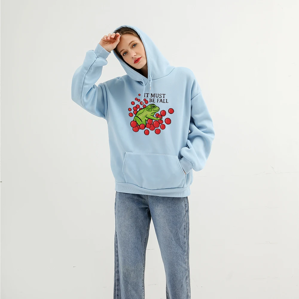 

Oversize Girls Thick Hoodies Grunge Hoodie Punk Gothic Frog Printed 90s Aesthetic Clothes Vintage Womens Hoodies with Drawstring