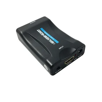 

China Supplier 1080P HDMI To SCART Video Stereo Audio Converter Adapter For Sky Box HD TV DVD STB