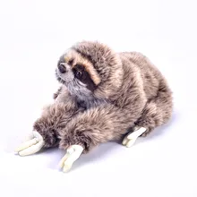 Настоящая жизнь плюшевый Ленивец Мягкая кукла животных Folivora Zoo подарок на год Девочка Дети Рождество милый Bradypus развивающие игрушки