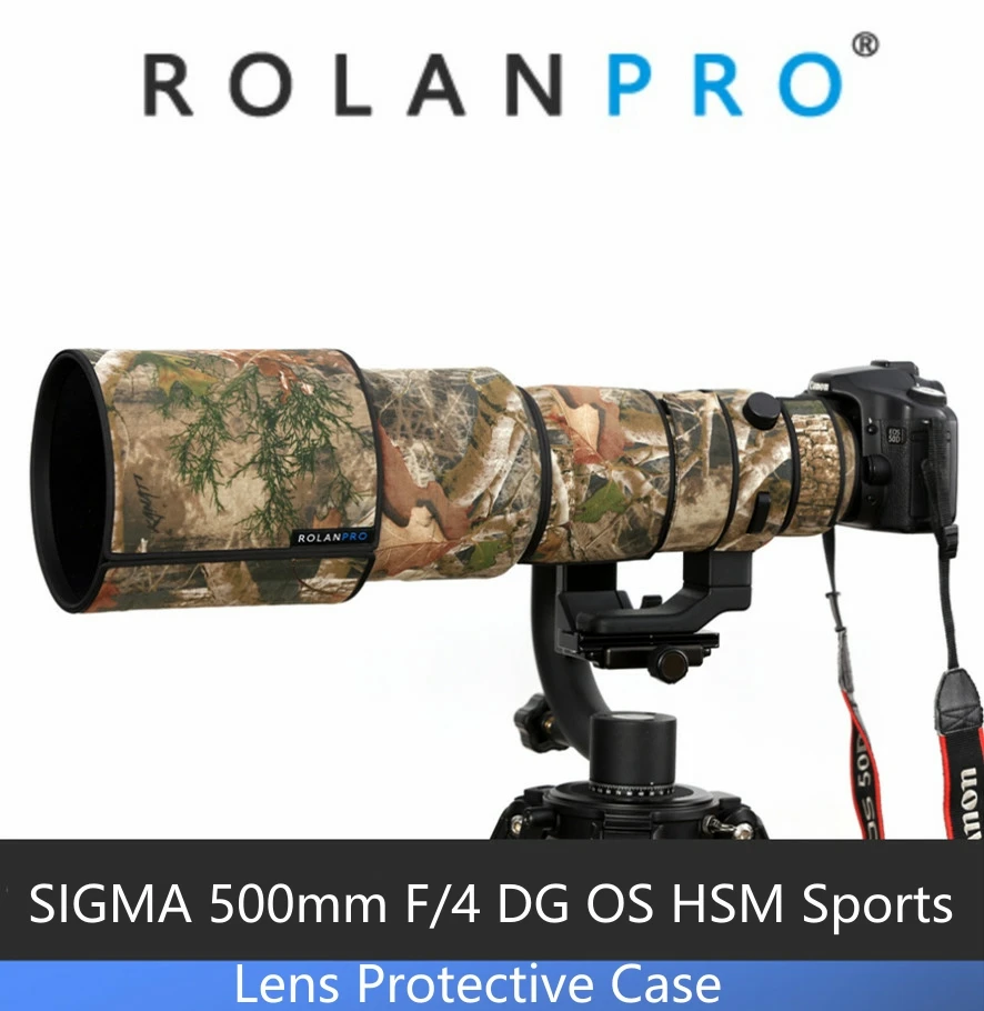 Rolanpro Lens Camouflage Rain Cover For Sigma 500mm F 4 Dg Os Hsm Sports Lens Protective Case Guns Cloth For Nikon Canon Camera Camera Video Bags Aliexpress
