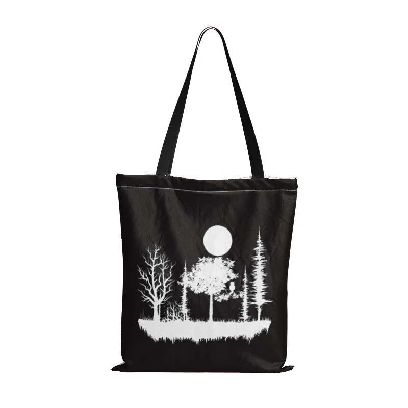 

Модная Сумка-тоут в виде животного с эффектом тени, вместительная Экологически чистая сумка для покупок с 3d принтом, забавная сумка для хранения, сумка через плечо для колледжа