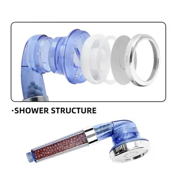 

Multifunctional Three-stop Adjustable Anion Spa Shower Shower Automatic Pressure-saving Water-saving Hand Shower Set