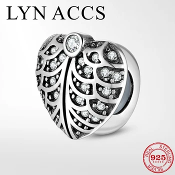 

100% 925 Sterling Silver Heart Shape Dazzling CZ Fine Stopper Silicone Beads fit Original Pandora Charm Bracelets Jewelry Making
